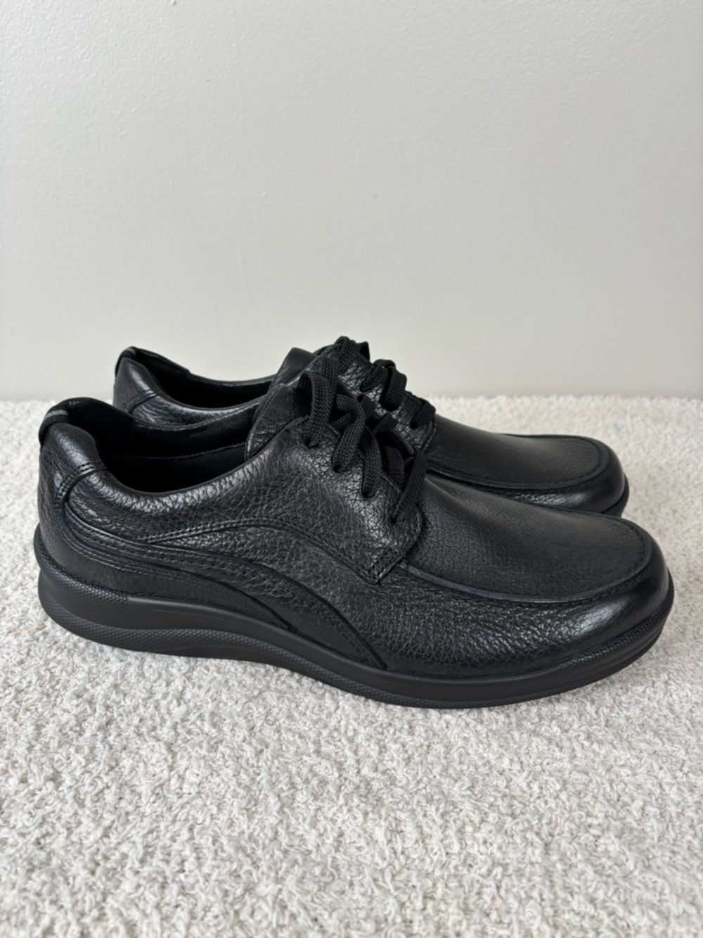 SAS‎ Shoes Mens 11.5S Black Move On Lace Up Casual Leather Comfort Sneaker